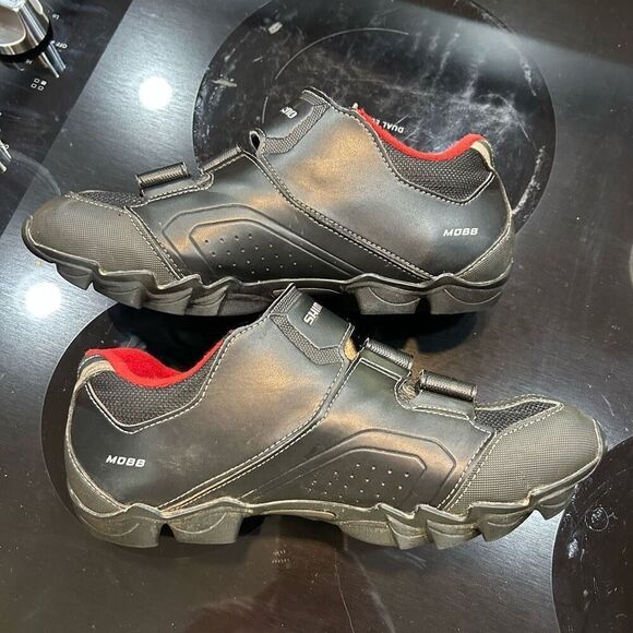 Shimano M088 black red cycling shoe unisex size‎ 41 W8.5-9 or M7-7.5 - Picture 4 of 9